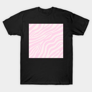 soft pink beige zebra pattern T-Shirt